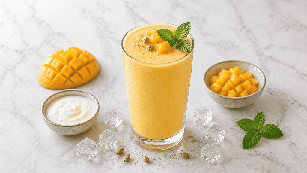 homemade mango lassi